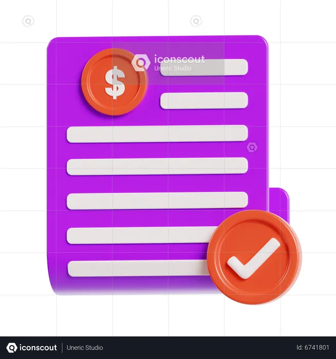 Paid Article  3D Icon