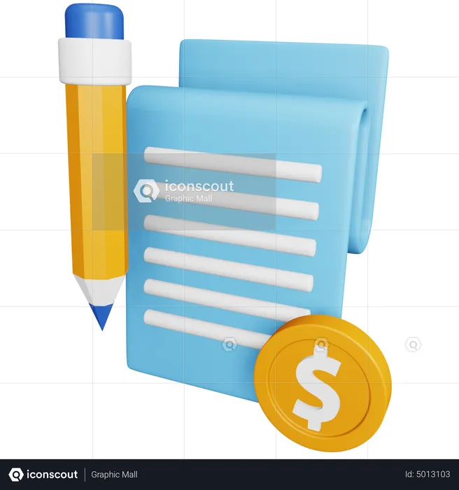 Paid Articles  3D Icon