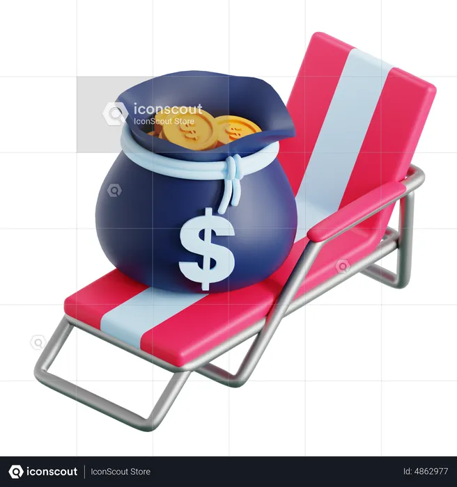 Paid Vacation  3D Icon