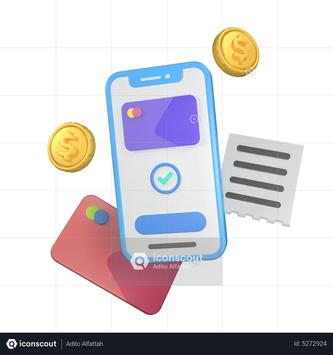 Paiement  3D Icon