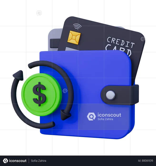 Paiement automatique  3D Icon