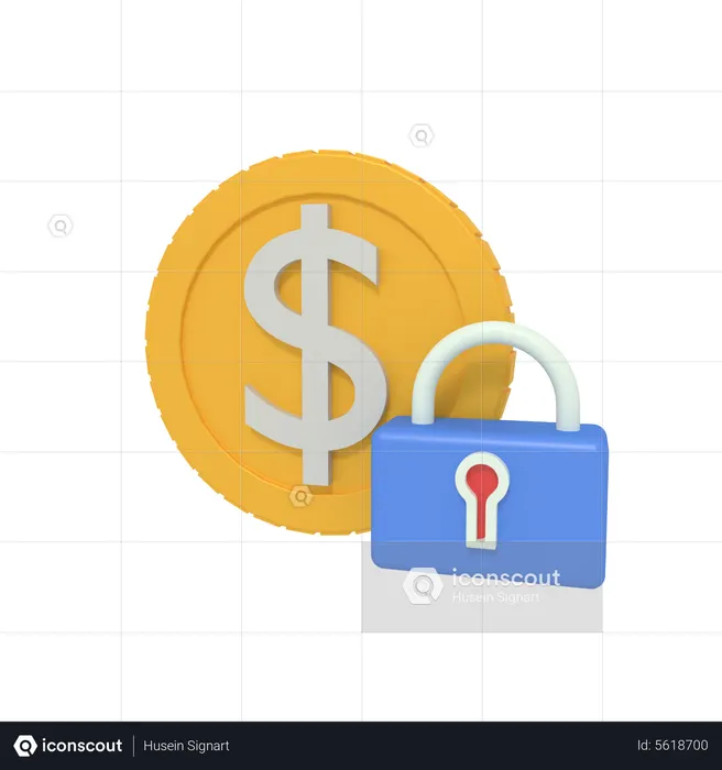 Sécurité par cadenas  3D Icon