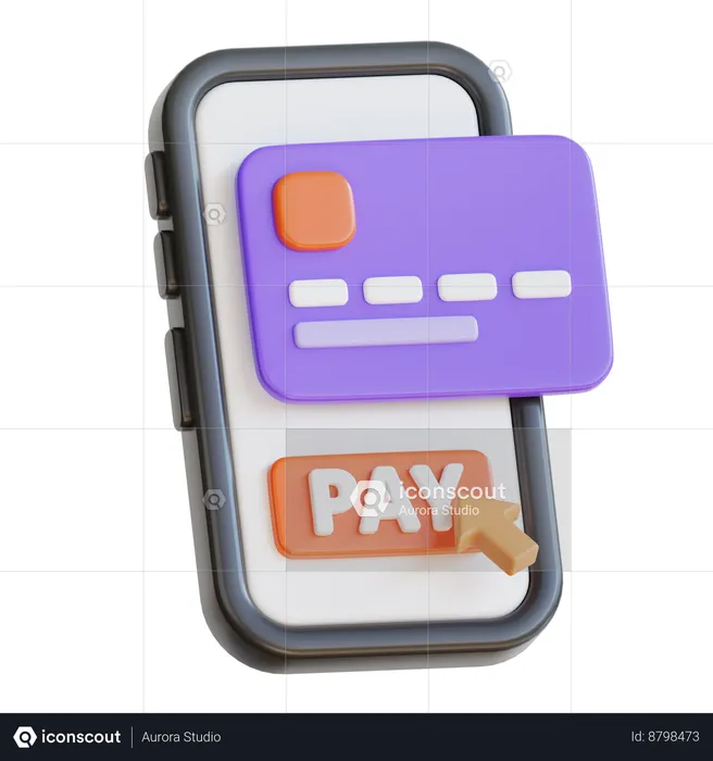 Paiement en ligne  3D Icon