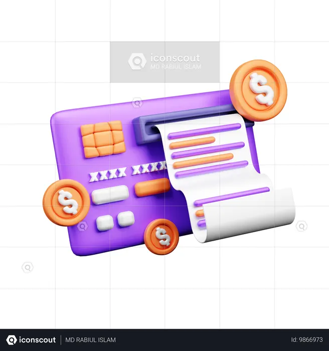 Paiement en ligne  3D Icon