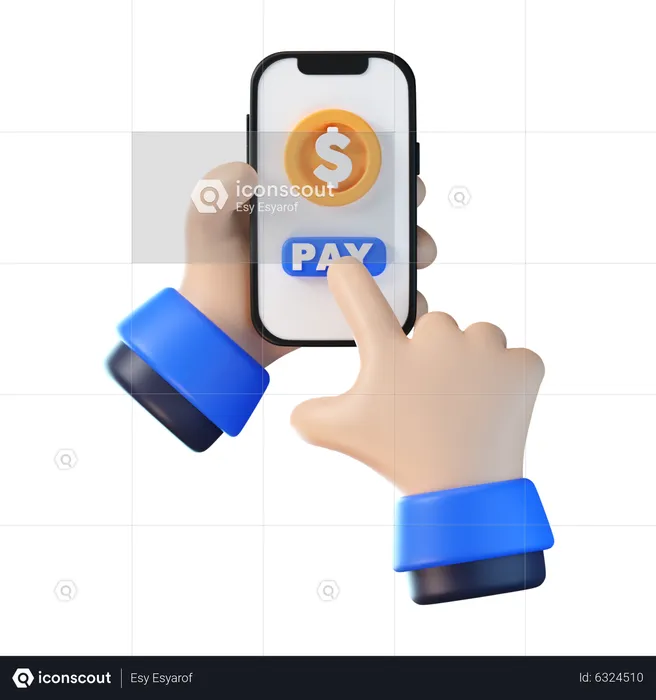 Paiement en ligne  3D Icon