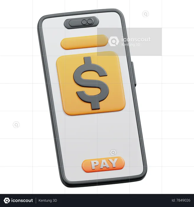 Paiement en ligne  3D Icon