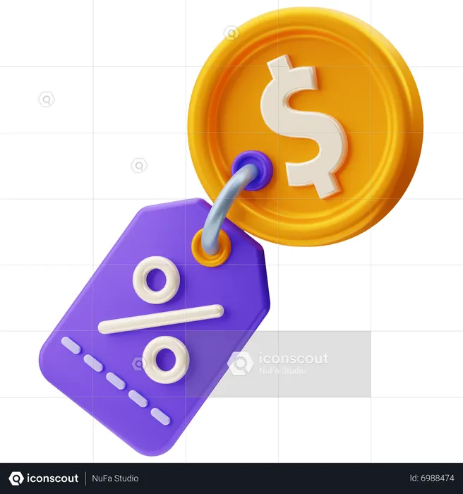 Escompte de paiement  3D Icon