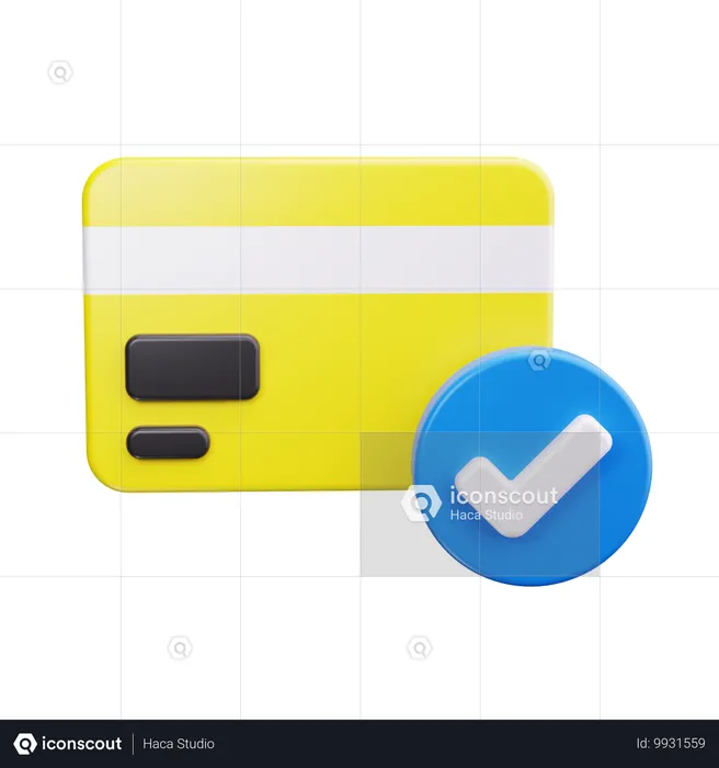 Paiement par carte  3D Icon