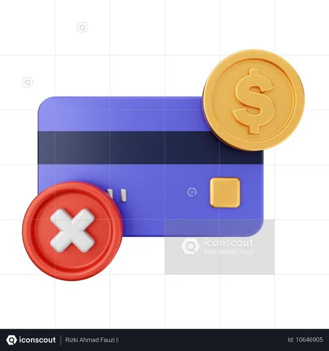 Paiement par carte de crédit  3D Icon