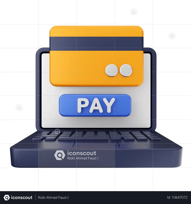 Paiement par carte de crédit  3D Icon