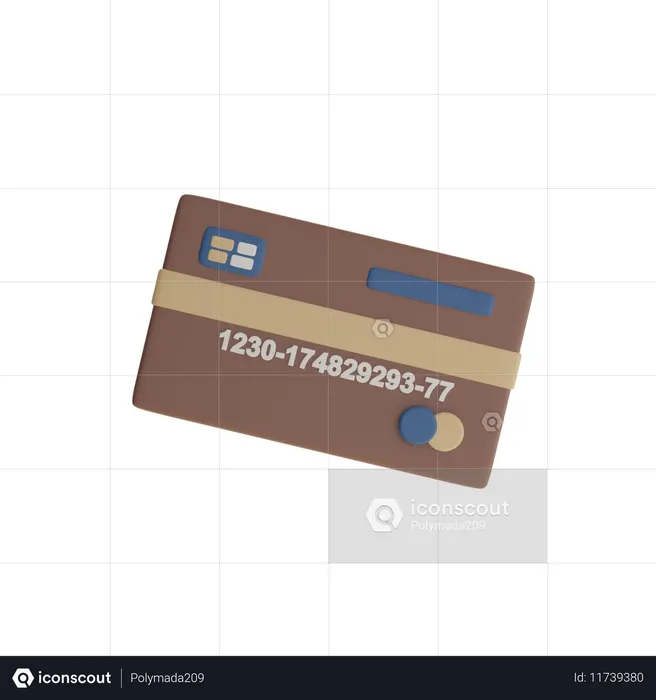 Paiement par carte de débit  3D Icon