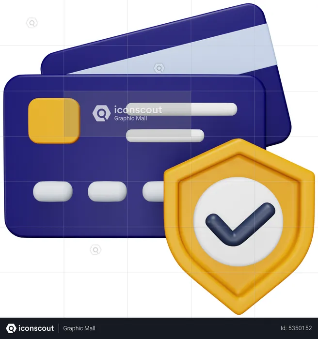 Paiement par carte sécurisé  3D Icon