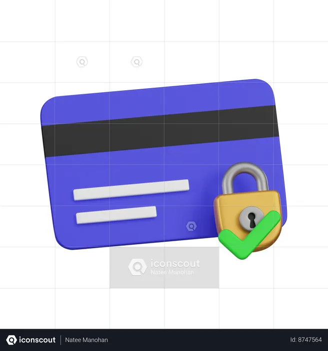 Paiement sécurisé  3D Icon