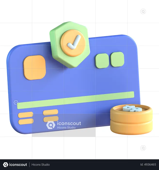 Paiement sécurisé  3D Icon