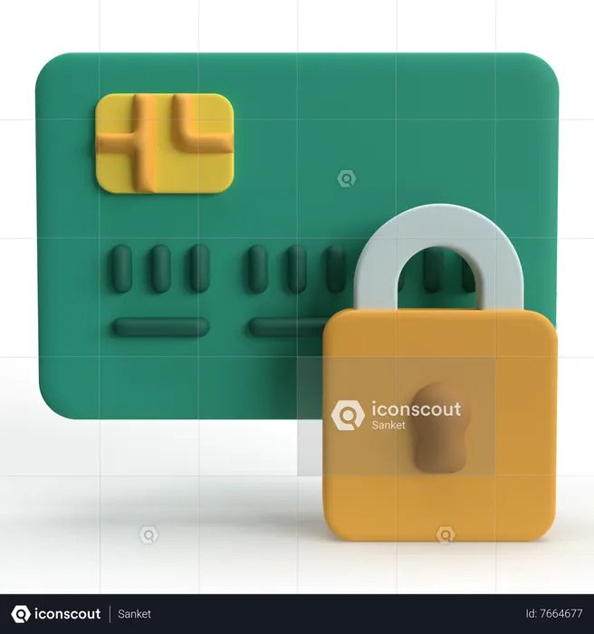 Paiement sécurisé  3D Icon