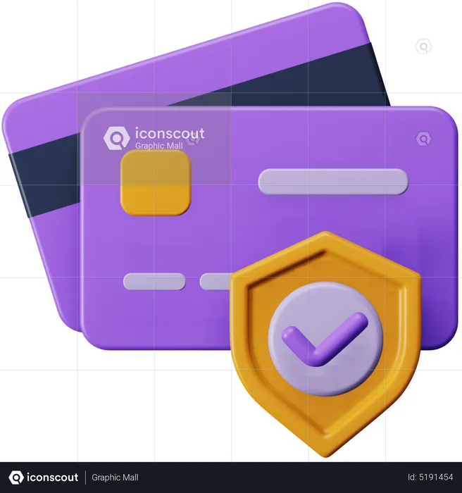 Sécurité des paiements  3D Icon
