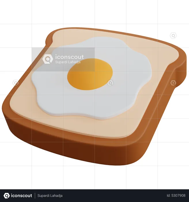 Omelettes au pain  3D Icon