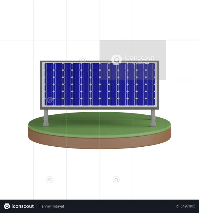 Painéis solares  3D Icon