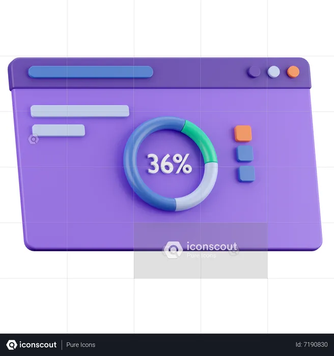 Painel de diagrama  3D Icon