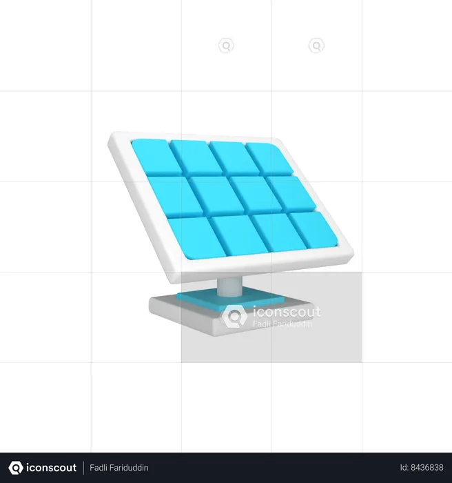 Painel solar  3D Icon