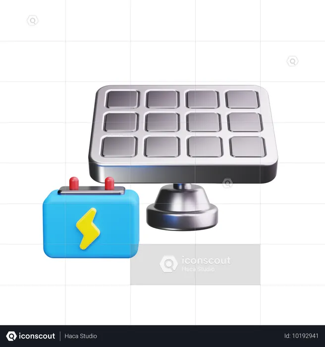 Painel solar  3D Icon