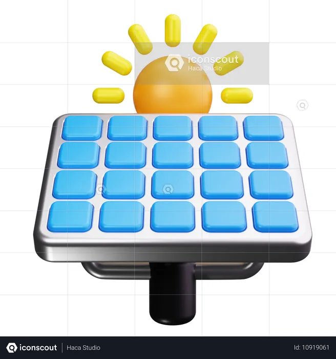 Painel solar  3D Icon