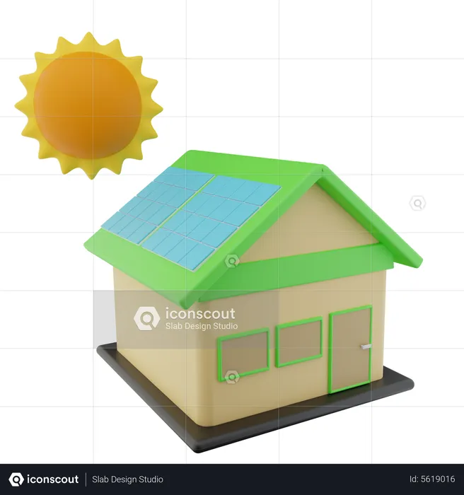 Painel solar  3D Icon