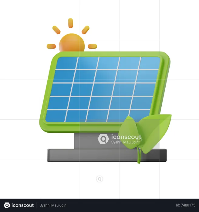 Painel solar  3D Icon