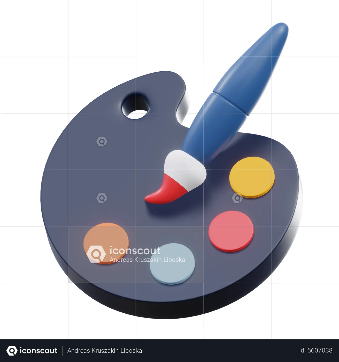 Paint 3D Icon - Free Download Design & Development 3D Icons | IconScout