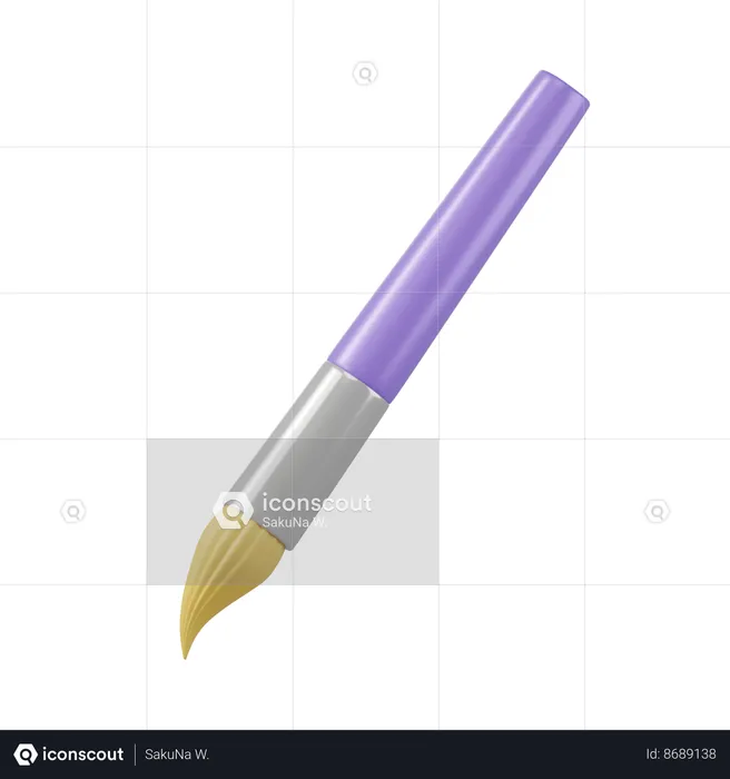 Paint Brush  3D Icon