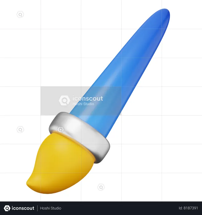 Paint Brush  3D Icon