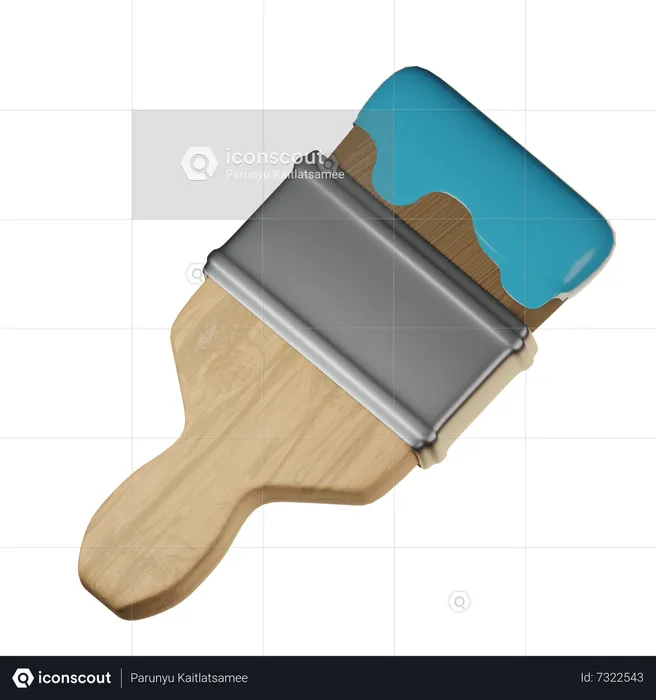 Paint Brush  3D Icon