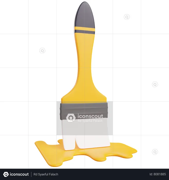 Paint Brush  3D Icon