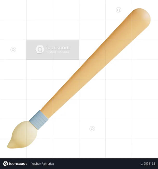 Paint Brush  3D Icon