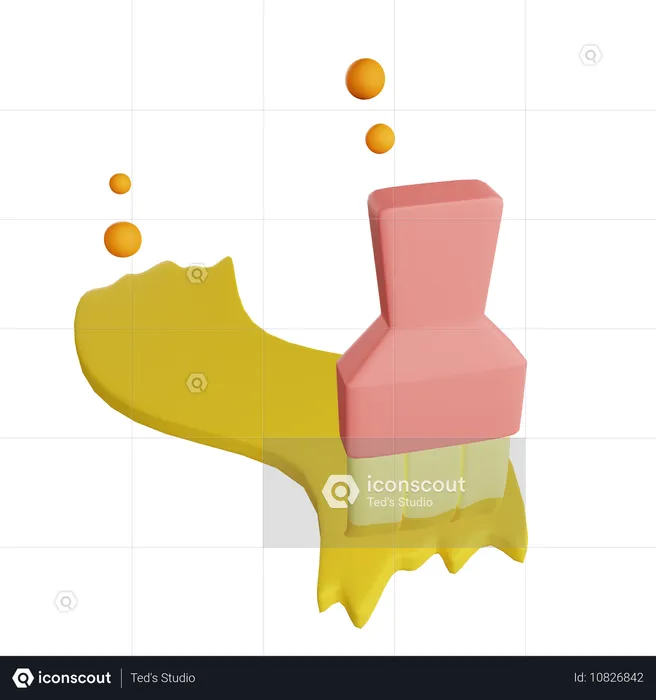 Paint Brush  3D Icon