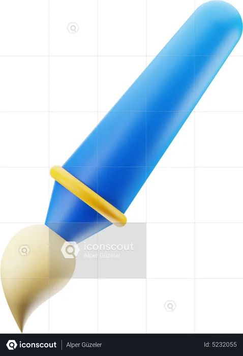 Paint Brush  3D Icon