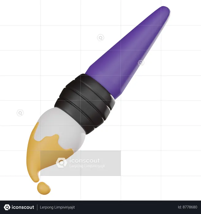 Paint Brush  3D Icon