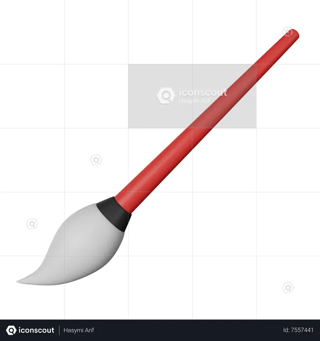 Paint Brush 3D Icon download in PNG, OBJ or Blend format