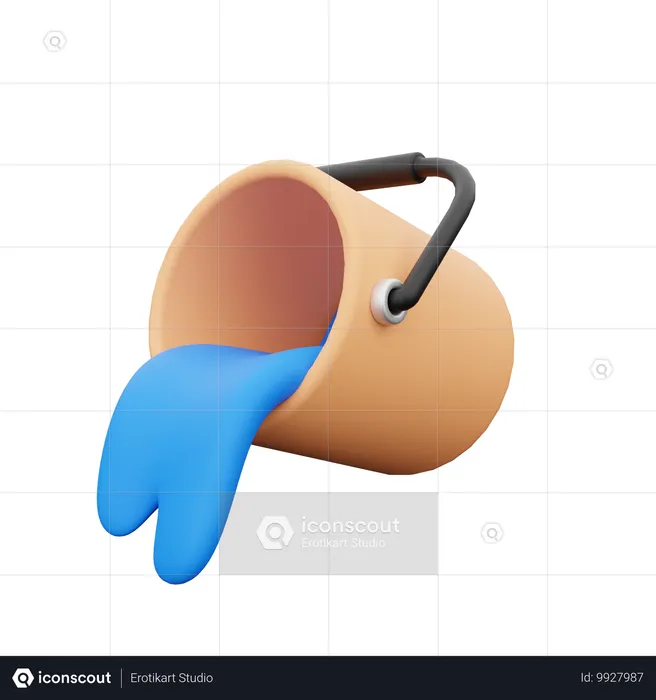 페인트 통  3D Icon