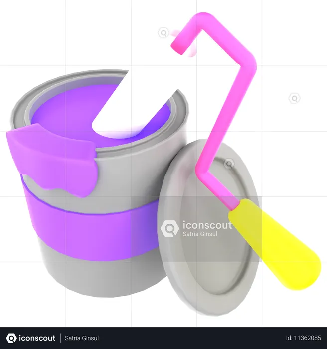 Paint Bucket  3D Icon