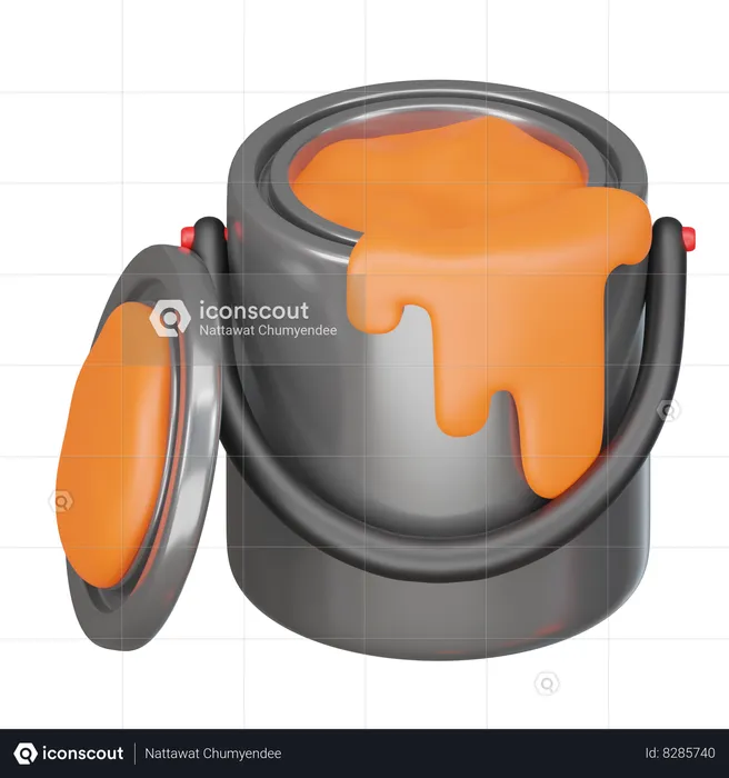 Paint Bucket  3D Icon