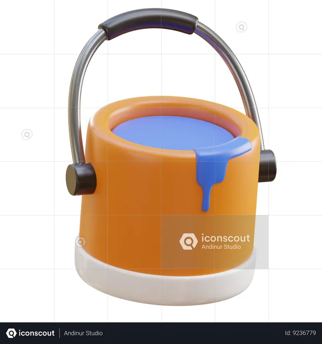 Paint bucket  3D Icon