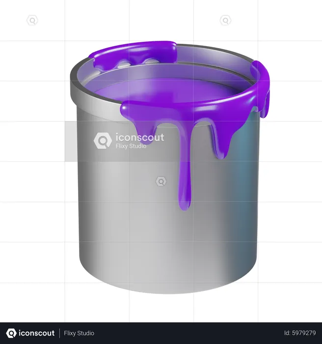 Paint Bucket  3D Icon