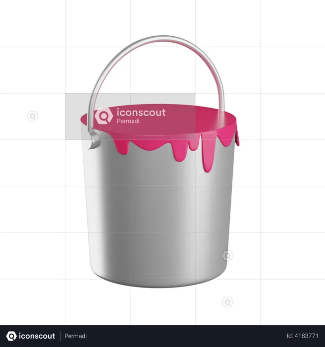 Paint bucket  3D Illustration