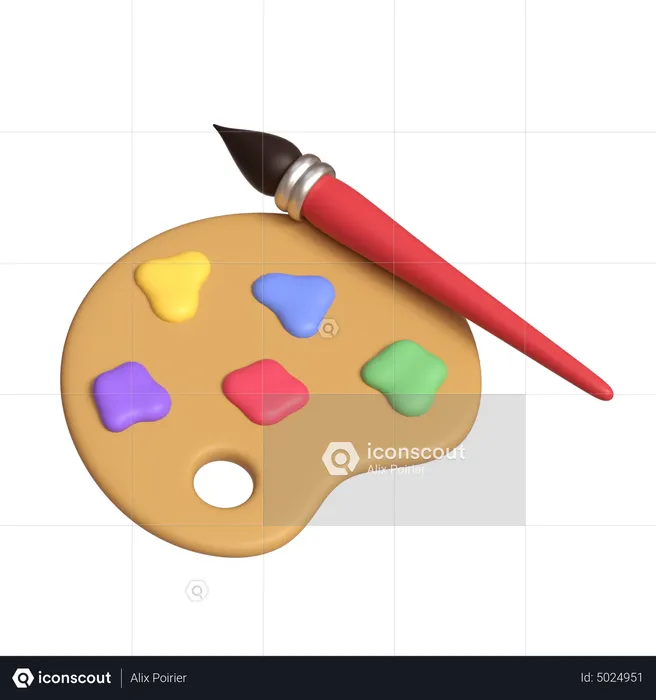 Paint Pad  3D Icon