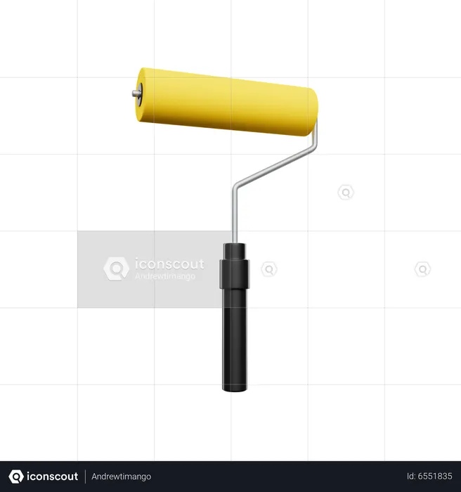 Paint Roller  3D Icon