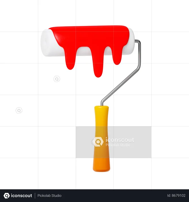 Paint roller  3D Icon