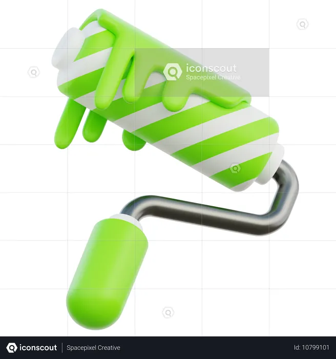 Paint Roller  3D Icon