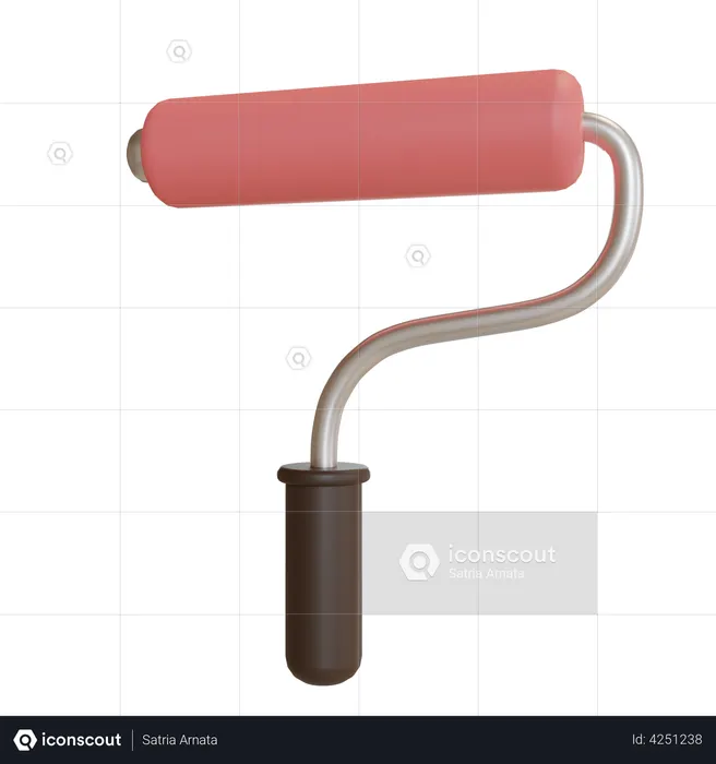 Paint Roller  3D Icon