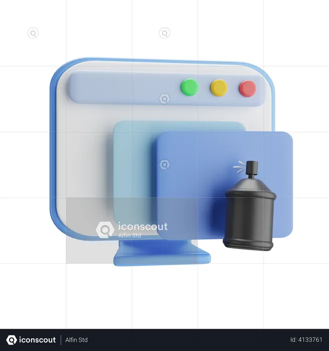 Paint Spray Tool  3D Illustration